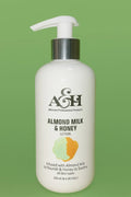 Lotion Almond & Honey Green Background