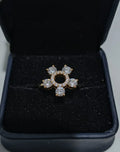 Diamond ring in a black jewelry box