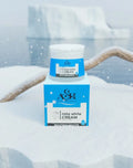 A&H Insta White Cream packaging on a snowy background